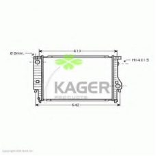 31-0101 KAGER Радиатор, охлаждение двигателя