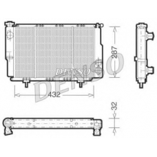 DRM23060 DENSO Радиатор, охлаждение двигателя