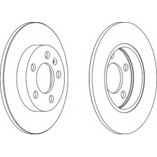 DDF1155C-1 FERODO Тормозной диск
