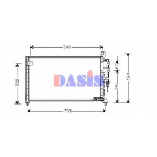 142020N AKS DASIS Конденсатор, кондиционер