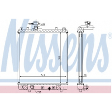 63014A NISSENS Радиатор, охлаждение двигателя