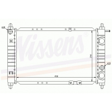 61653 NISSENS Радиатор, охлаждение двигателя