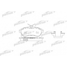 PBP1543 PATRON Комплект тормозных колодок, дисковый тормоз