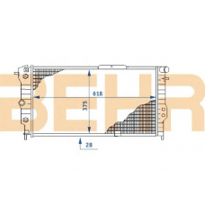 2110406 BEHR Radiator