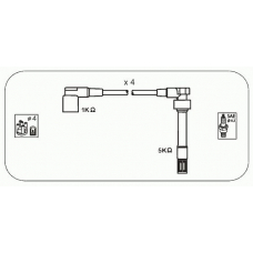 HR4 JANMOR Комплект проводов зажигания