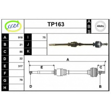 TP163 SERA Приводной вал