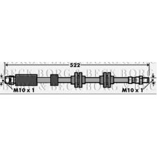 BBH7392 BORG & BECK Тормозной шланг