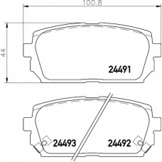 8DB 355 012-971 HELLA Комплект тормозных колодок, дисковый тормоз