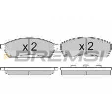 BP2764 BREMSI Комплект тормозных колодок, дисковый тормоз