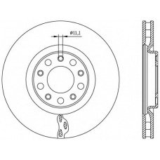 BDR2561.20 OPEN PARTS Тормозной диск