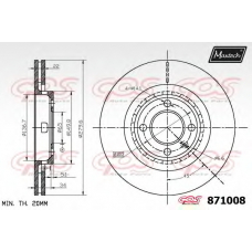 871008.6060 MAXTECH Тормозной диск