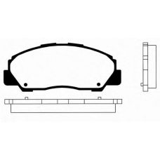 J PA-698AF JAPANPARTS Комплект тормозных колодок, дисковый тормоз