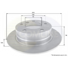 ADC1711 COMLINE Тормозной диск