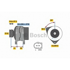 0 986 047 140 BOSCH Генератор