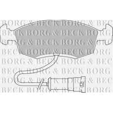 BBP1096 BORG & BECK Комплект тормозных колодок, дисковый тормоз