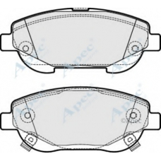 PAD1808 APEC Комплект тормозных колодок, дисковый тормоз