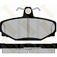 PA555 BRAKE ENGINEERING Комплект тормозных колодок, дисковый тормоз