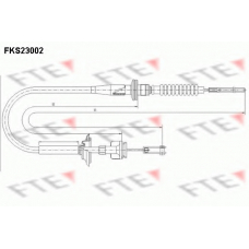 FKS23002 FTE Трос, управление сцеплением