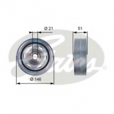 TVD1083 GATES Ременный шкив, коленчатый вал