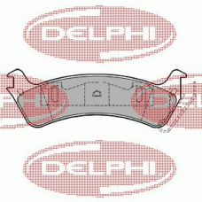 LP1179 DELPHI Комплект тормозных колодок, дисковый тормоз
