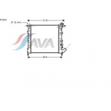 RT2041 AVA Радиатор, охлаждение двигателя