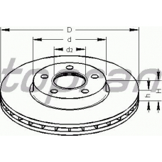 302 248 TOPRAN Тормозной диск