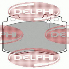 LP1688 DELPHI Комплект тормозных колодок, дисковый тормоз
