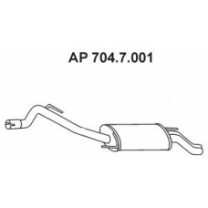 704.7.001 EBERSPACHER Глушитель выхлопных газов конечный