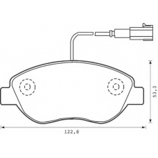 573074X BENDIX Комплект тормозных колодок, дисковый тормоз