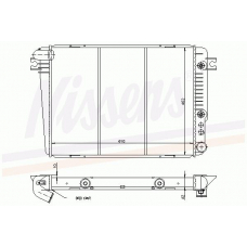 60629 NISSENS Радиатор, охлаждение двигателя