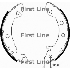 FBS153 FIRST LINE Комплект тормозных колодок