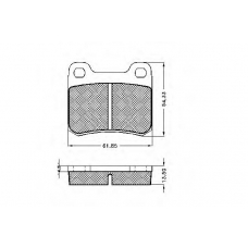 30203 SPIDAN Комплект тормозных колодок, дисковый тормоз