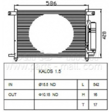 PXNCC-019 Parts mall Конденсатор, кондиционер