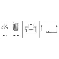 6DD 010 966-001 HELLA Выключатель фонаря сигнала торможения