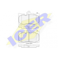 182059 ICER Комплект тормозных колодок, дисковый тормоз