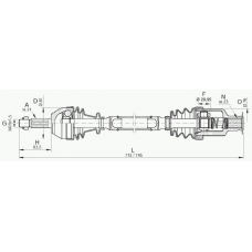 DRS6065.00 OPEN PARTS Приводной вал