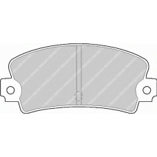 FDB102 FERODO Комплект тормозных колодок, дисковый тормоз
