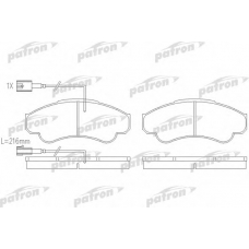 PBP1479 PATRON Комплект тормозных колодок, дисковый тормоз