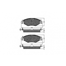 32771 SPIDAN Комплект тормозных колодок, дисковый тормоз