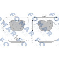 FO 920881 FOMAR ROULUNDS Комплект тормозных колодок, дисковый тормоз