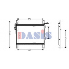 292010N AKS DASIS Конденсатор, кондиционер