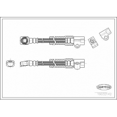 19032142 CORTECO Тормозной шланг