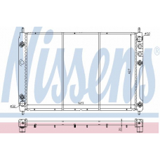63317 NISSENS Радиатор, охлаждение двигателя