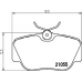 2105505 TEXTAR Комплект тормозных колодок, дисковый тормоз