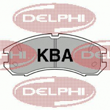 LP595 DELPHI Комплект тормозных колодок, дисковый тормоз
