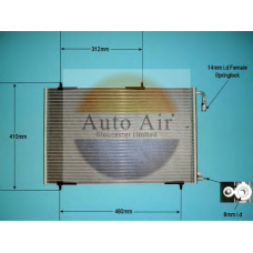 16-8910A AUTO AIR GLOUCESTER Конденсатор, кондиционер