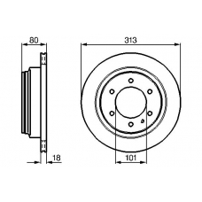 0 986 478 496 BOSCH Тормозной диск