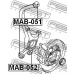 MAB-051 FEBEST Втулка, рычаг колесной подвески