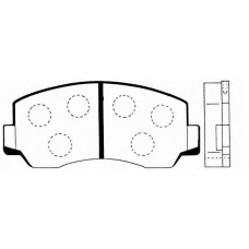 J PA-324AF JAPANPARTS Комплект тормозных колодок, дисковый тормоз