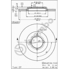 08.4496.10 BREMBO Тормозной диск